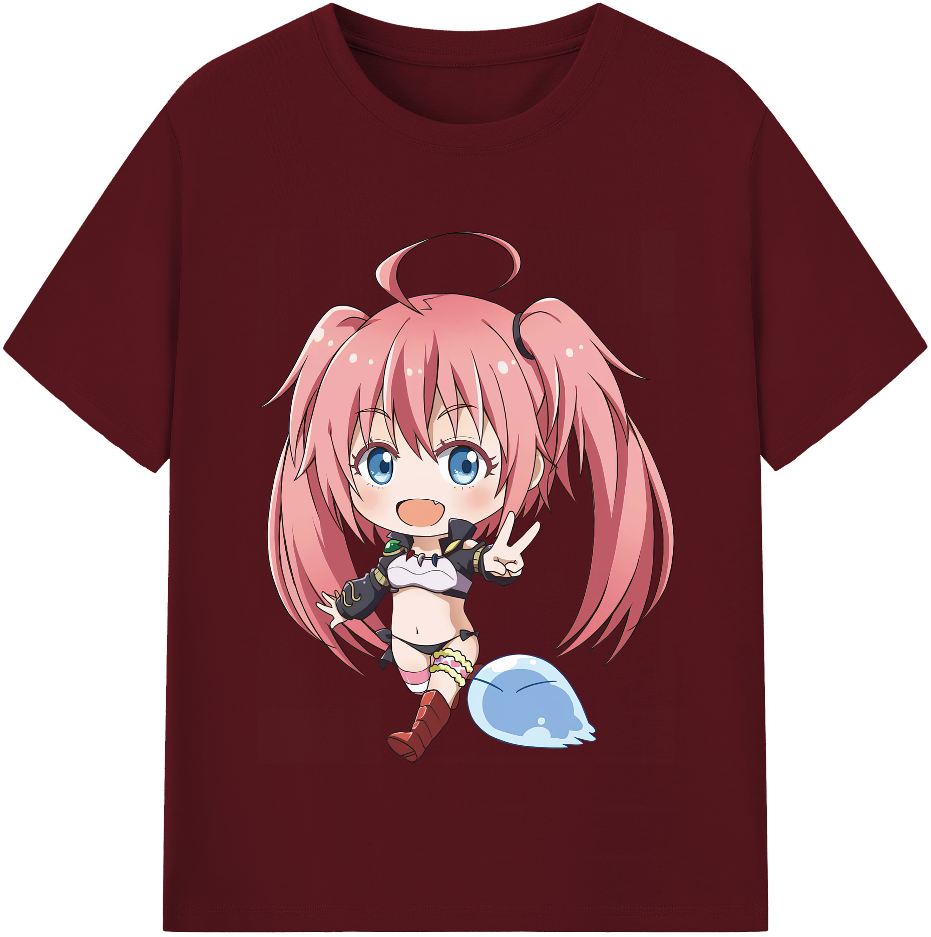 （画像用） 転スラ Regarding Reincarnated to Slime 綿100％半袖Tシャツ（フロントプリント）